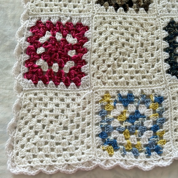 Homemade granny square afghan 38”x 46” - Picture 2 of 8